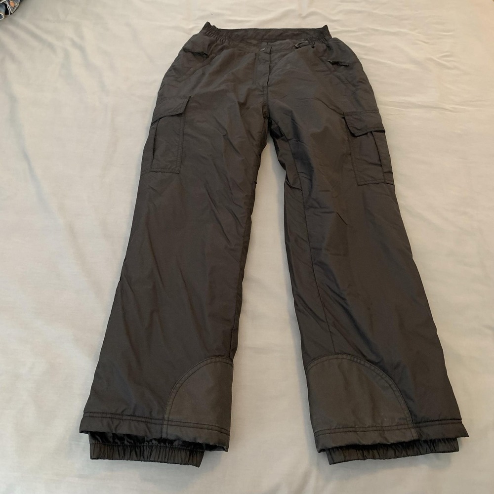 Sport Essentials Snow Pants Mens Medium 33x30 Black Insulated Waterproof Ski